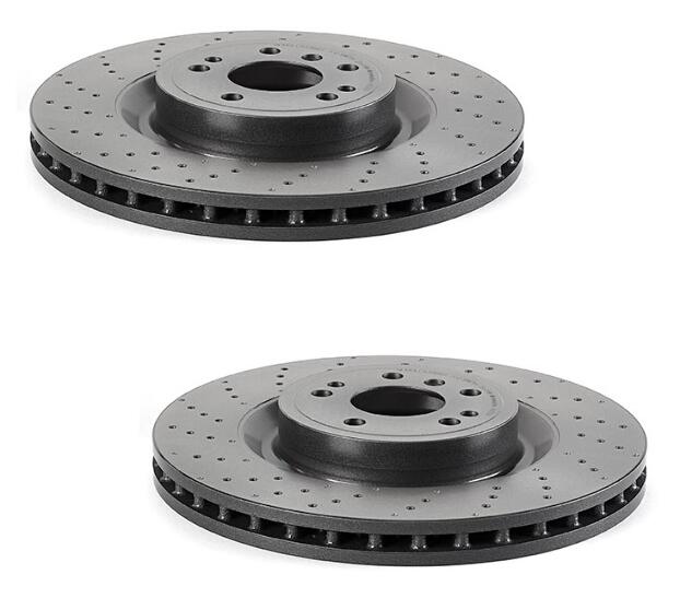 Mercedes Brakes Kit - Brembo Pads and Rotors Front (350mm) (Ceramic) 1664211500 - Brembo 3053412KIT